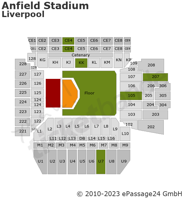 Taylor Swift Tickets für Liverpool Anfield Stadium 13.06.2024 ab 409.00